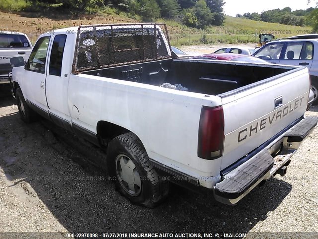2GCEK19K8P1162872 - 1993 CHEVROLET GMT-400 K1500 Սպիտակ լուսանկար 3