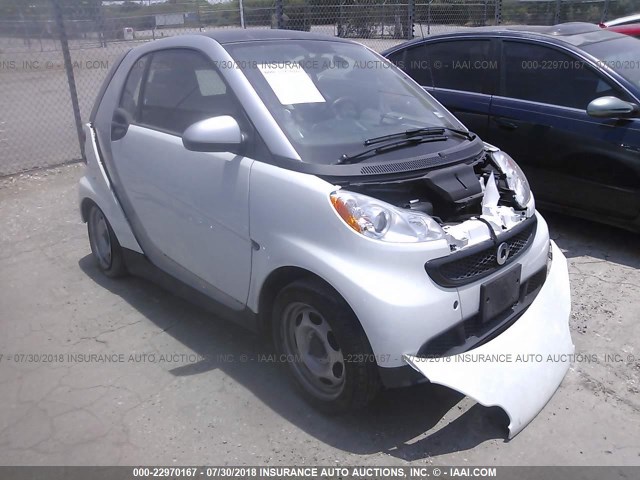 WMEEJ3BA8EK767490 - 2014 SMART FORTWO PURE/PASSION WHITE photo 1