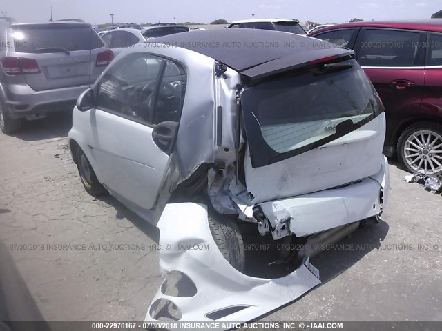 WMEEJ3BA8EK767490 - 2014 SMART FORTWO PURE/PASSION WHITE photo 3