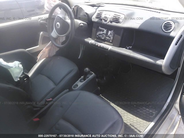 WMEEJ3BA8EK767490 - 2014 SMART FORTWO PURE/PASSION WHITE photo 5