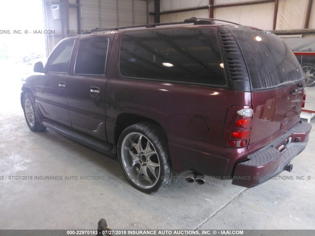 1GKFK66U51J251887 - 2001 GMC DENALI XL K1500 MAROON photo 3