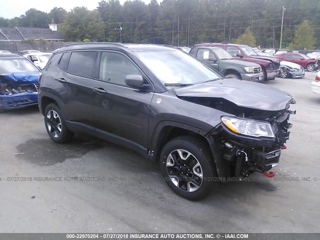 3C4NJDDB1JT174783 - 2018 JEEP COMPASS TRAILHAWK GRAY photo 1