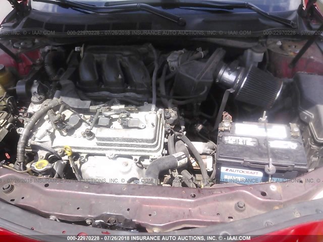 4T1BK46K97U006641 - 2007 TOYOTA CAMRY NEW GENERAT LE/XLE/SE RED photo 10
