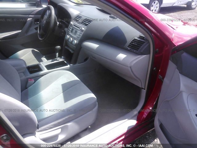 4T1BK46K97U006641 - 2007 TOYOTA CAMRY NEW GENERAT LE/XLE/SE RED photo 5