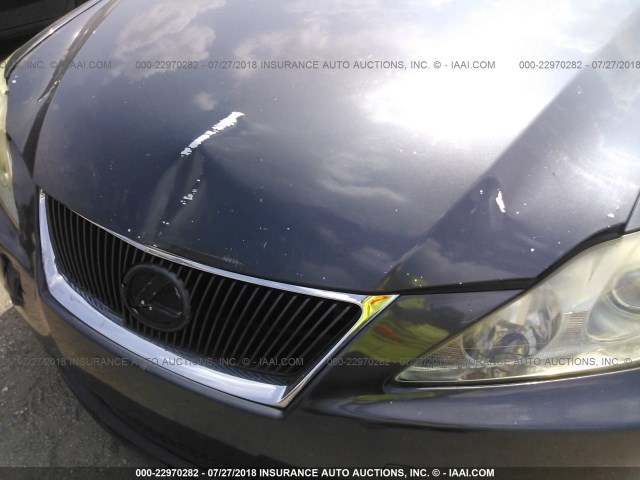 JTHBK262885071001 - 2008 LEXUS IS 250 BLACK photo 6