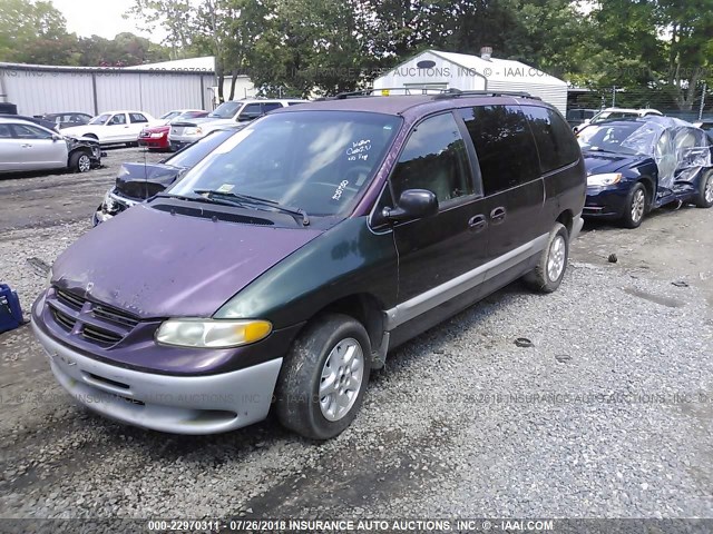 1B4GP44G2YB705730 - 2000 DODGE GRAND CARAVAN SE/SPORT PURPLE photo 2