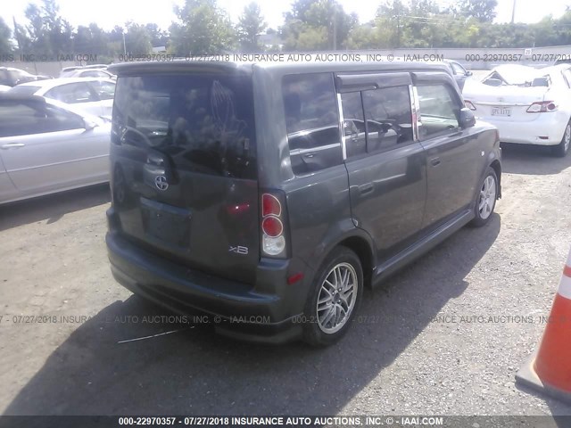 JTLKT324340160322 - 2004 TOYOTA SCION XB Boz foto 4