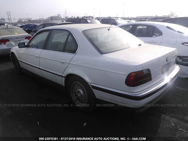 WBAGF6320SDH05423 - 1995 BMW 740 I AUTOMATIC WHITE photo 3