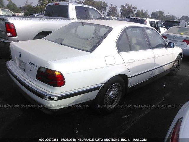 WBAGF6320SDH05423 - 1995 BMW 740 I AUTOMATIC WHITE photo 4