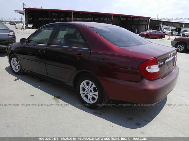 4T1BF32K64U072967 - 2004 TOYOTA CAMRY LE/XLE/SE 栗色 照片 3
