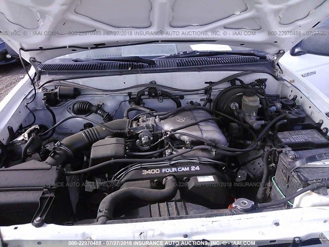 4TASN92N7YZ575920 - 2000 TOYOTA TACOMA XTRACAB PRERUNNER თეთრი ფოტო 10