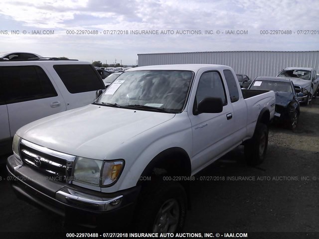 4TASN92N7YZ575920 - 2000 TOYOTA TACOMA XTRACAB PRERUNNER თეთრი ფოტო 2