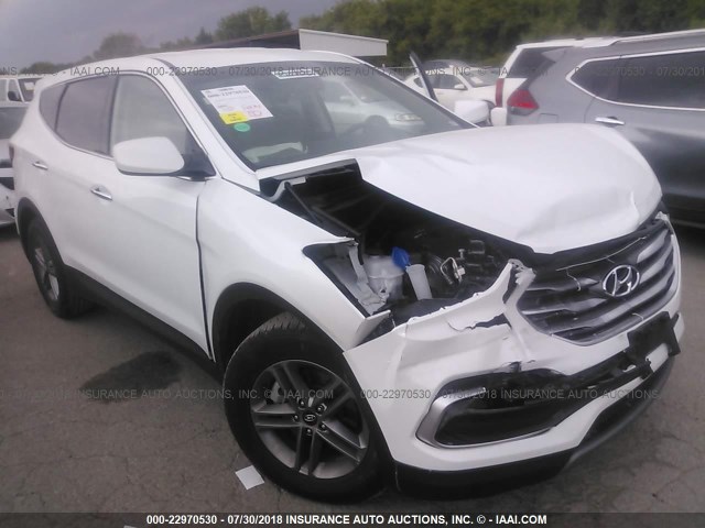 5NMZT3LB0JH092872 - 2018 HYUNDAI SANTA FE SPORT  WHITE photo 1