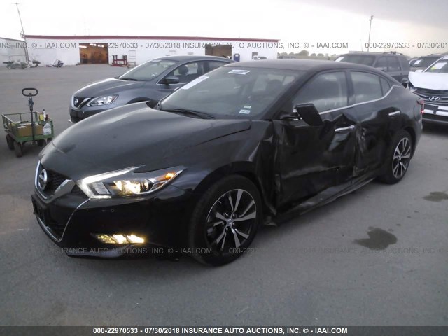 1N4AA6AP4JC393426 - 2018 NISSAN MAXIMA 3.5S/SV/SL/SR/PLAT BLACK photo 2