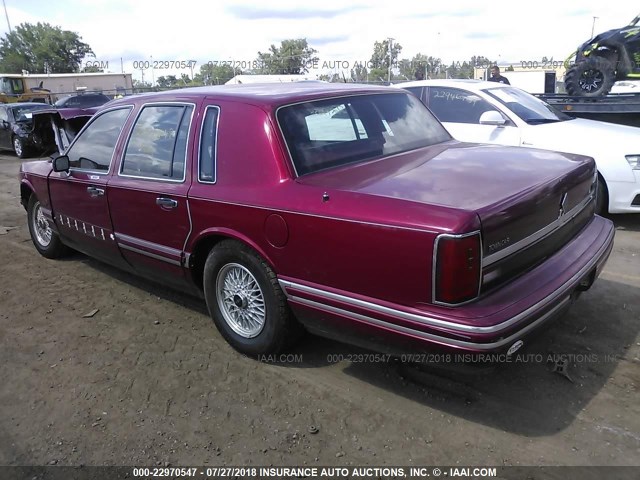 1LNLM81W1RY727614 - 1994 LINCOLN TOWN CAR EXECUTIVE MAROON photo 3