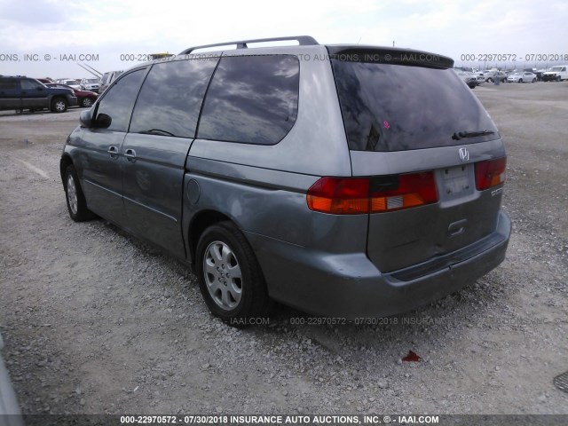 5FNRL18982B041441 - 2002 HONDA ODYSSEY EXL GRAY photo 3