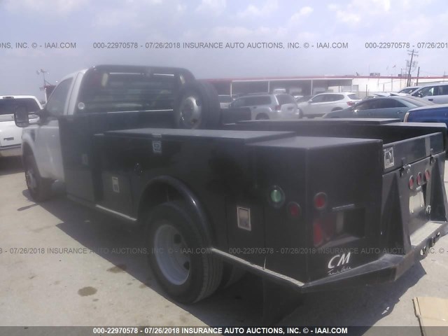 1FDWF37R18EC61128 - 2008 FORD F350 SUPER DUTY WHITE photo 3