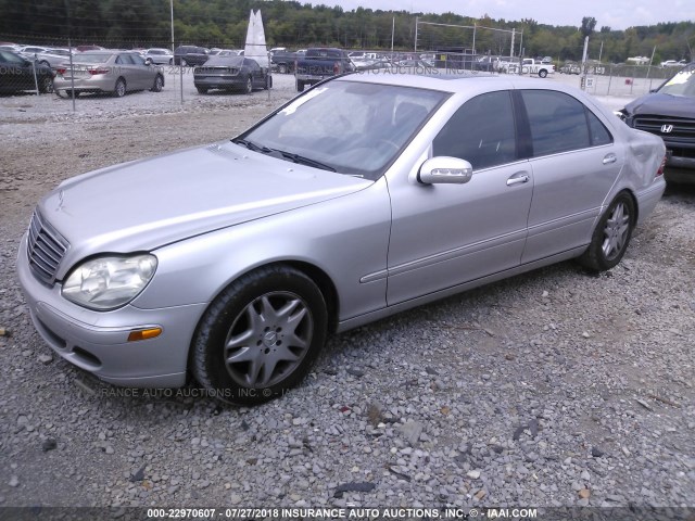 WDBNG75J03A356635 - 2003 MERCEDES-BENZ S 500 SILVER photo 2