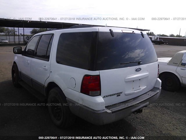 1FMPU16WX3LA60595 - 2003 FORD EXPEDITION XLT WHITE photo 3