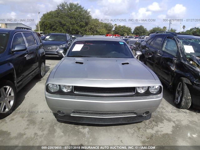 2C3CDYAG9CH127815 - 2012 DODGE CHALLENGER SXT SILVER photo 6