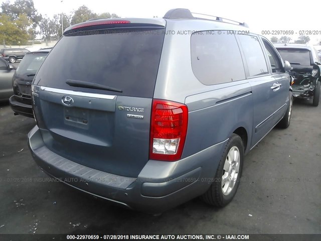 KNDMC233076037891 - 2007 HYUNDAI ENTOURAGE GLS/SE/LIMITED GREEN photo 4