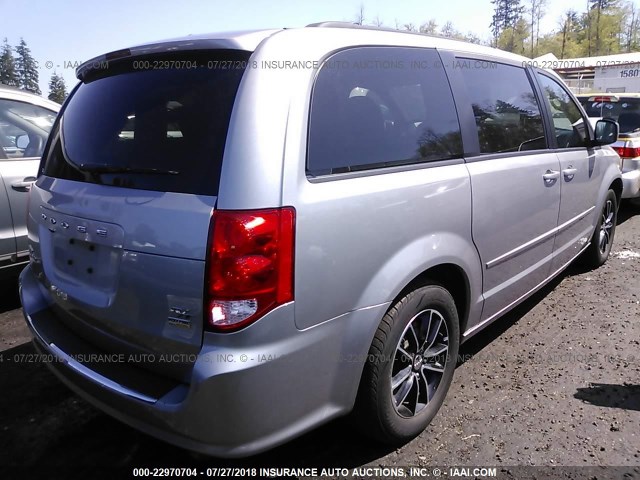 2C4RDGEG6GR385056 - 2016 DODGE GRAND CARAVAN R/T SILVER photo 4