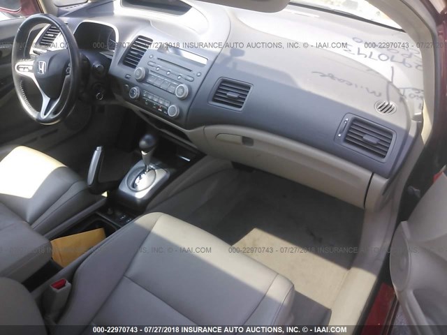2HGFA1F94AH548763 - 2010 HONDA CIVIC EXL წითელი ფოტო 5