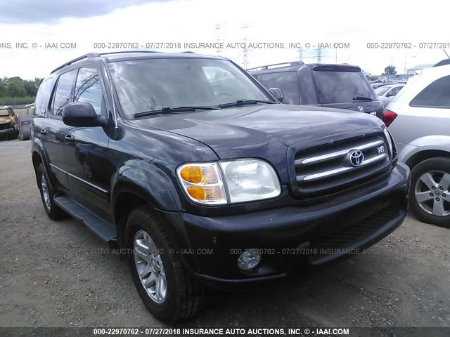 5TDBT48A04S229334 - 2004 TOYOTA SEQUOIA LIMITED BLACK photo 6