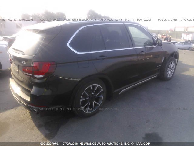 5UXKR0C55H0V50424 - 2017 BMW X5 XDRIVE35I BLACK photo 4