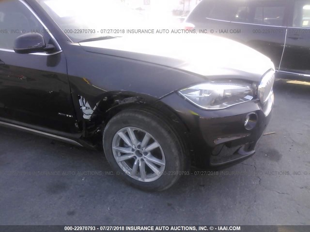 5UXKR0C55H0V50424 - 2017 BMW X5 XDRIVE35I BLACK photo 6