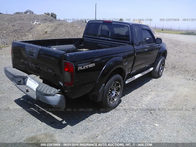 1N6ED26T71C328066 - 2001 NISSAN FRONTIER KING CAB XE/KING CAB SE BLACK photo 4