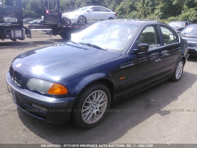 WBAAM5338XFR11967 - 1999 BMW 328 I AUTOMATIC BLUE photo 2