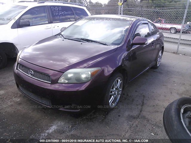 JTKDE177270185599 - 2007 TOYOTA SCION TC 勃艮第红 照片 2