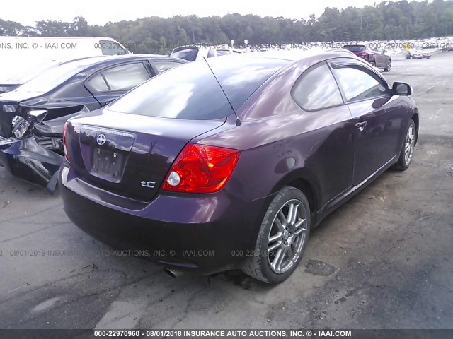 JTKDE177270185599 - 2007 TOYOTA SCION TC 勃艮第红 照片 4