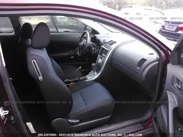 JTKDE177270185599 - 2007 TOYOTA SCION TC 勃艮第红 照片 5