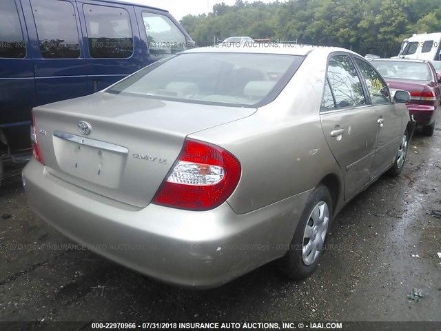 4T1BE32K64U926519 - 2004 TOYOTA CAMRY LE/XLE/SE Qızıl foto 4
