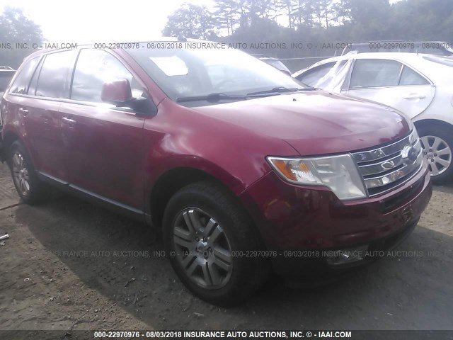 2FMDK49C07BB70749 - 2007 FORD EDGE SEL PLUS RED photo 1