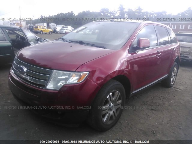 2FMDK49C07BB70749 - 2007 FORD EDGE SEL PLUS RED photo 2