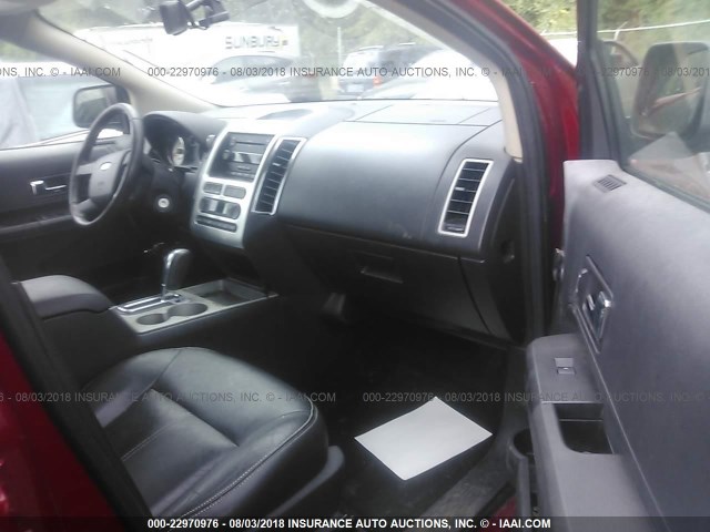 2FMDK49C07BB70749 - 2007 FORD EDGE SEL PLUS RED photo 5