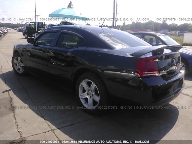 2B3KA33G38H156283 - 2008 DODGE CHARGER SXT BLACK photo 3