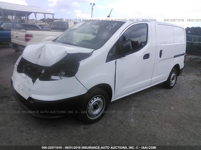 3N63M0ZN1JK695404 - 2018 CHEVROLET CITY EXPRESS LT WHITE photo 2