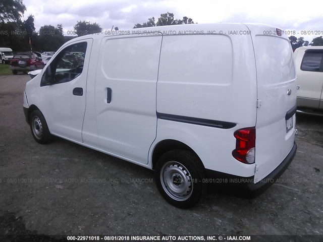 3N63M0ZN1JK695404 - 2018 CHEVROLET CITY EXPRESS LT WHITE photo 3