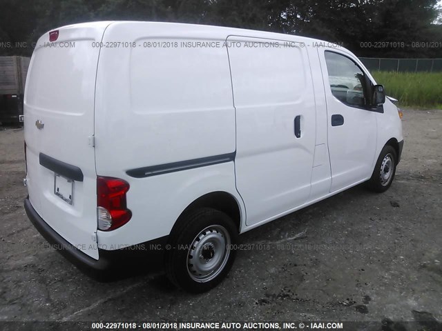 3N63M0ZN1JK695404 - 2018 CHEVROLET CITY EXPRESS LT WHITE photo 4