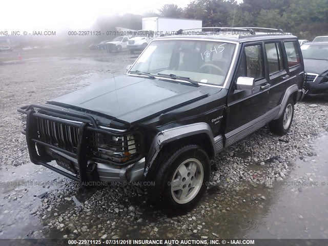 1J4FT58S6NL161845 - 1992 JEEP CHEROKEE LAREDO GREEN photo 2