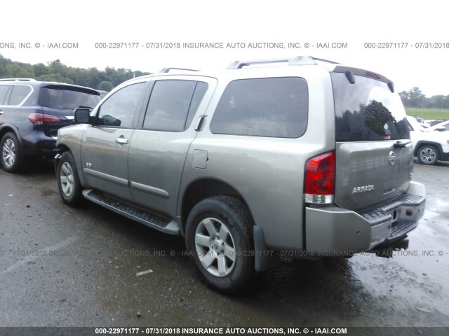 5N1BA08C37N724133 - 2007 NISSAN ARMADA SE/LE GOLD photo 3