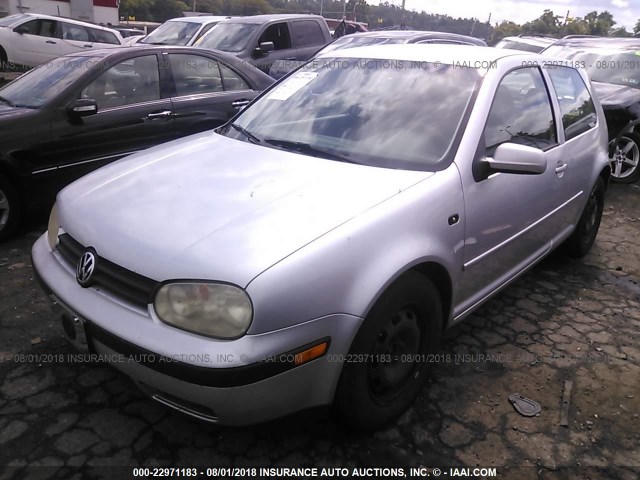 9BWBK61J134052060 - 2003 VOLKSWAGEN GOLF GL SILVER photo 2