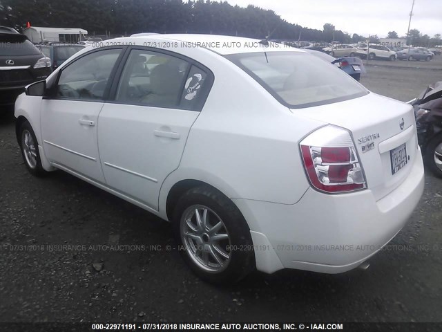 3N1AB61E69L625663 - 2009 NISSAN SENTRA 2.0/2.0S/2.0SL WHITE photo 3