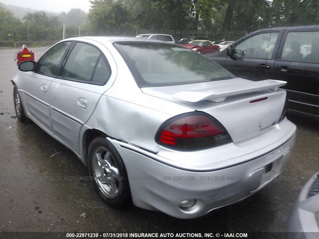 1G2NV52E73C220384 - 2003 PONTIAC GRAND AM GT1 SILVER photo 3