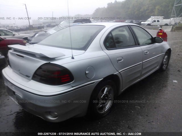 1G2NV52E73C220384 - 2003 PONTIAC GRAND AM GT1 SILVER photo 4