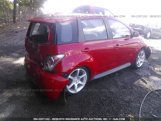 JTKKT624350097732 - 2005 TOYOTA SCION XA წითელი ფოტო 4